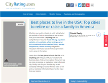 Tablet Screenshot of cityrating.com